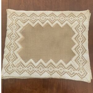 4 Vintage hand-embroidered placemat